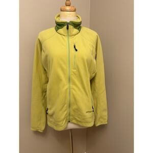 Patagonia R Regulator Full Zip Polartec Fleece Jacket  Lime Green Sz Large